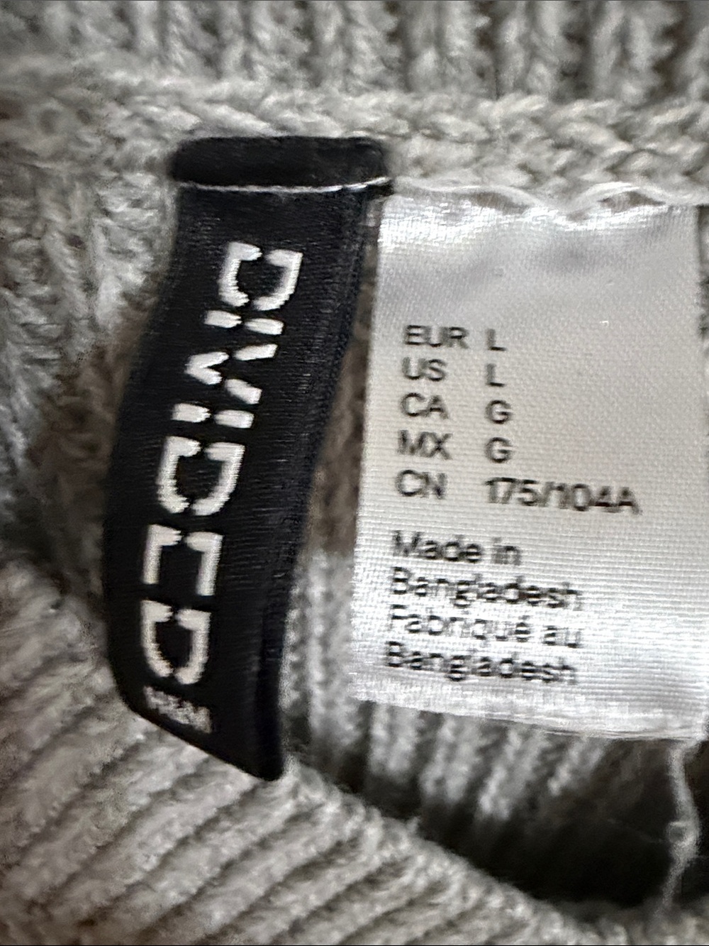 Divided Gray Ribbed V-Neck Sleeveless Sweater Vest - Picture 2 of 2